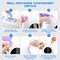 Electric Balloon Pump, Portable Dual Nozzle Electric Balloon Blower Pump, Electric Balloon Inflator for Decoration (110V 600W) (White)